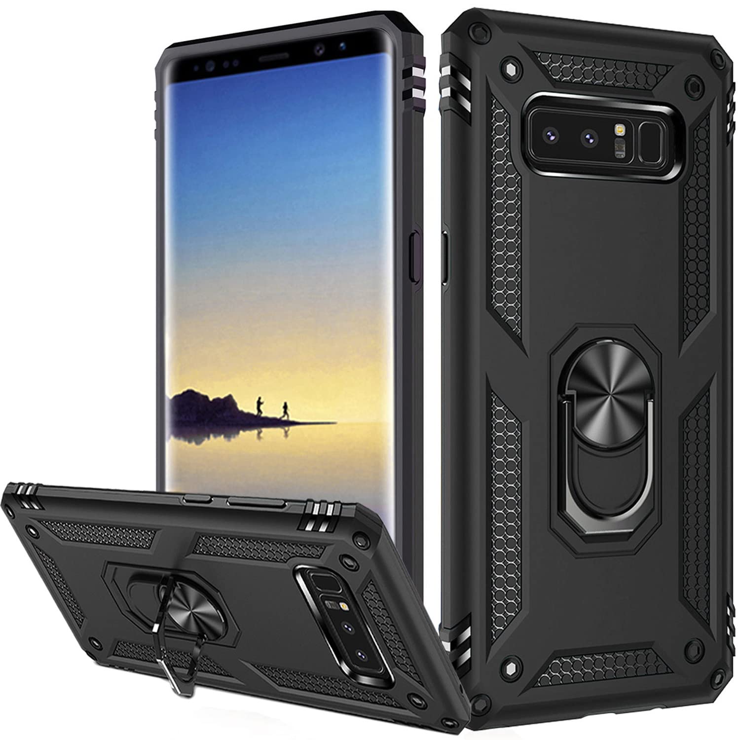 Note Case Samsung Galaxy Note Case Slim Shock Proof Dust Carbon Fiber  Premium TPU Full Body Protective Anti-Scratch Cover Phone Case Compatible