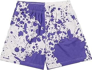 BOOMLEMON Mens Mesh Graphic Print Shorts Casual Workout Cool Shorts Gym Basketball Running Short Pants