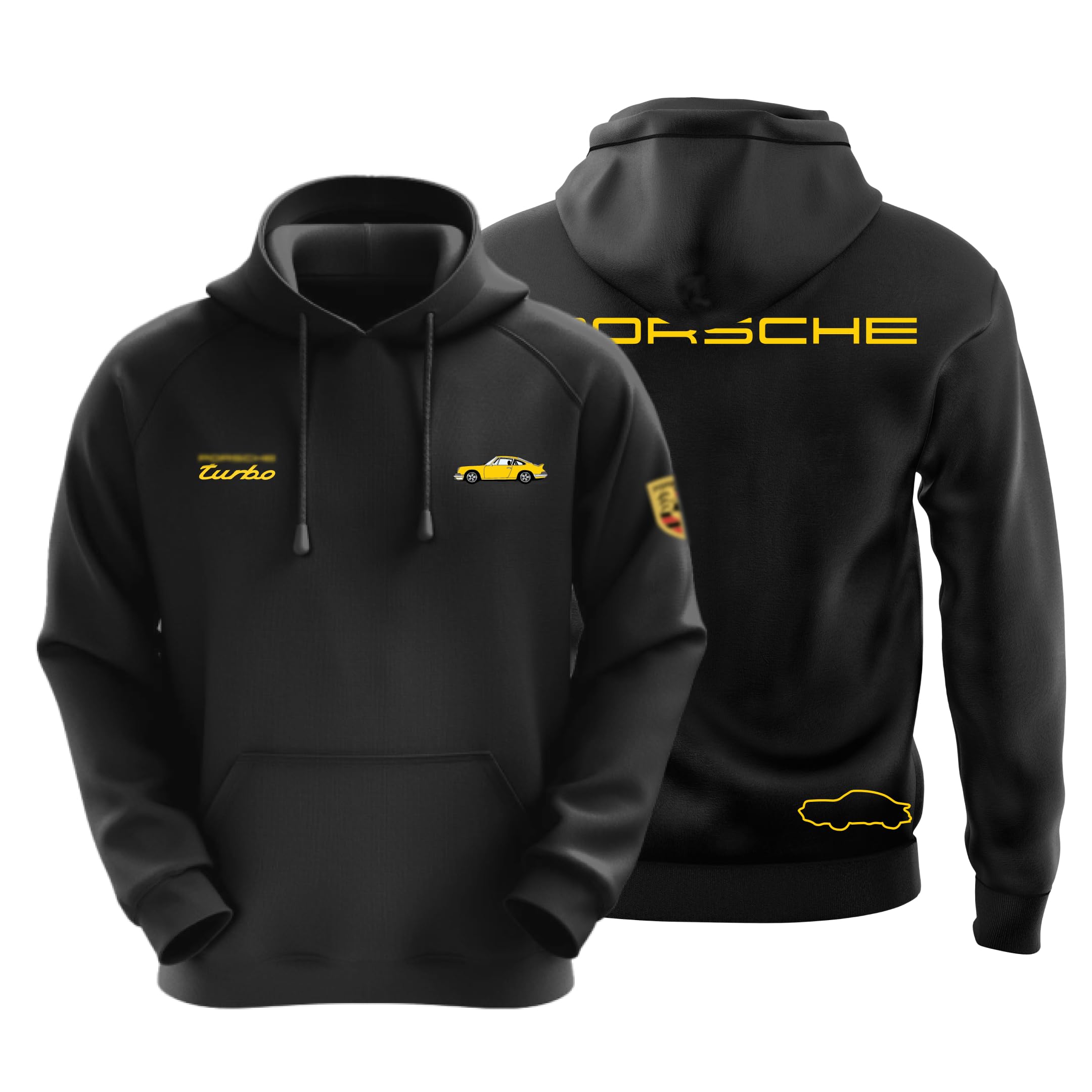 DUDEME Motorsport Hoodie F1 for Car Enthusiast for Men & Women Black Hoodie 100% Cotton Car Printed-picture-25
