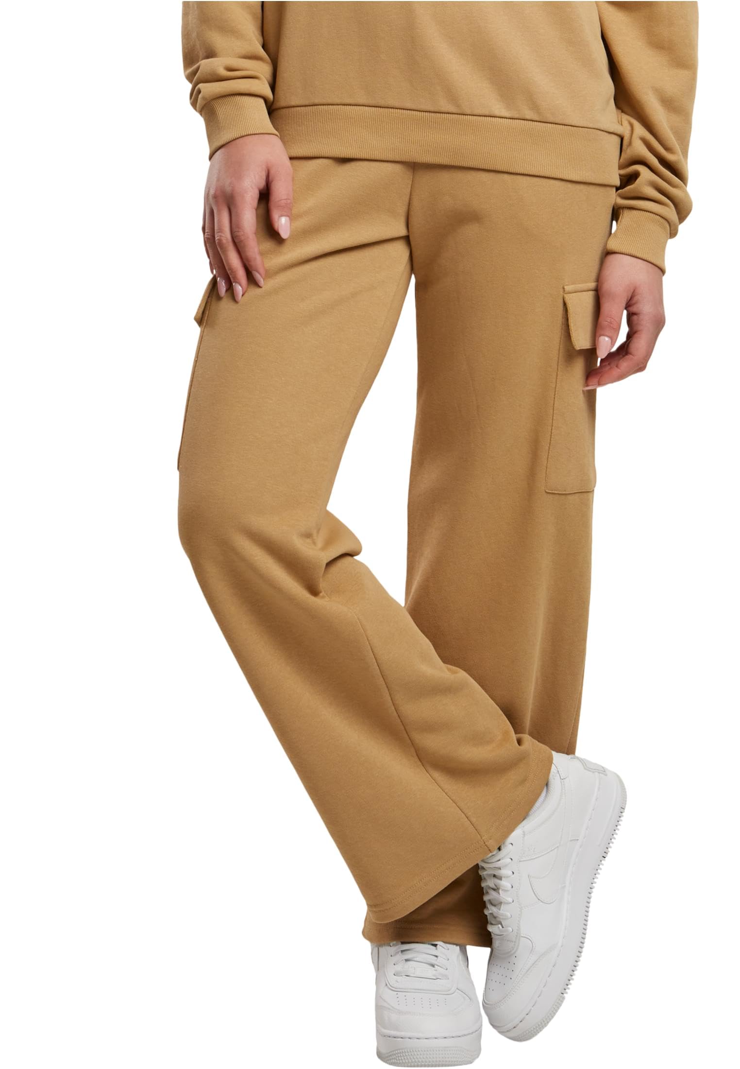 Urban Classics Women's Ladies Baggy Light Terry Sweat Pants Pants, Unionbeige,