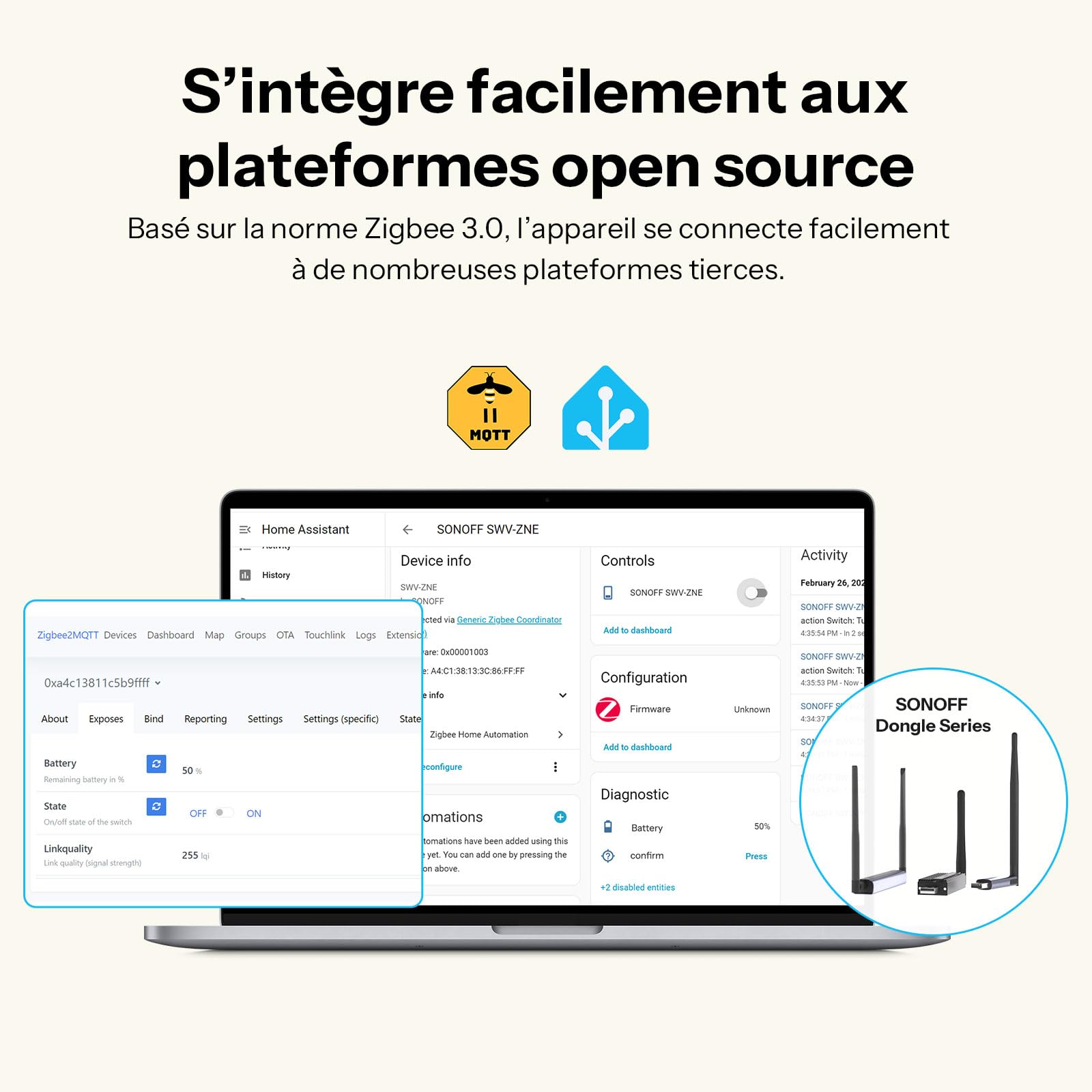SONOFF SWV-ZNE Hydro ONE Lite Zigbee Minuterie d'arrosage intelligente, entrée en laiton, minuterie d'irrigation à programmation adaptée aux conditions météorologiques pour jardin et pelouse