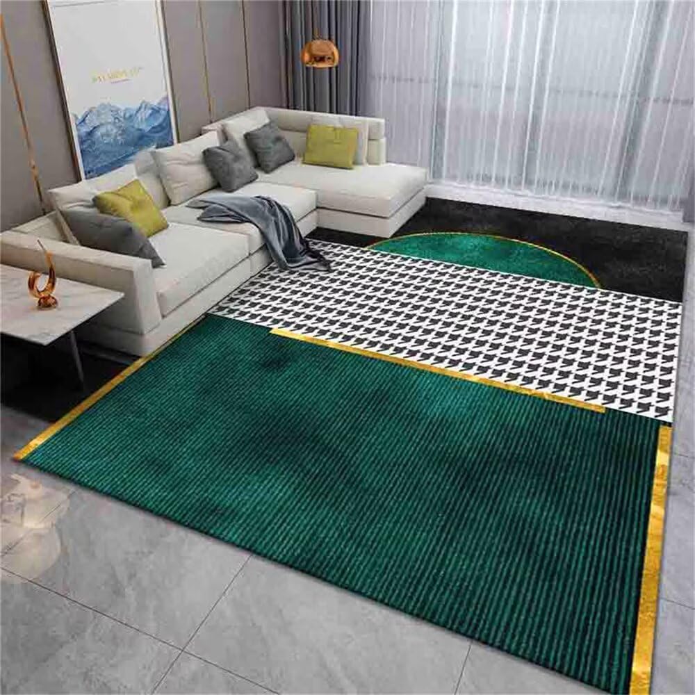 Tapis de sol enfant vert 120x170cm facile à nettoyer pour la chambre