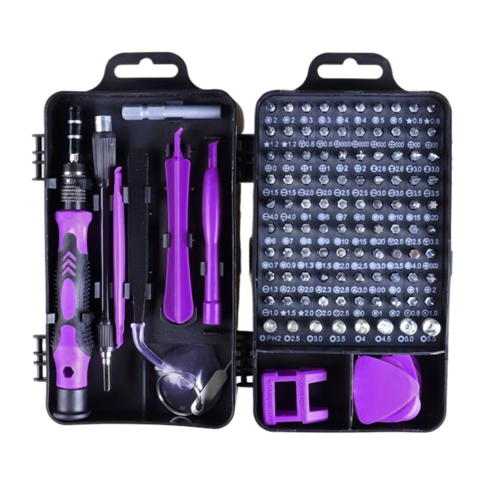 Juego De Destornilladores Para Electrónica Kit de 115 Puntas de | Juego De Destornilladores De Mantenimiento para Electrónica, Relojes, Gafas, Portátiles, Teléfonos, PC, Hogar,