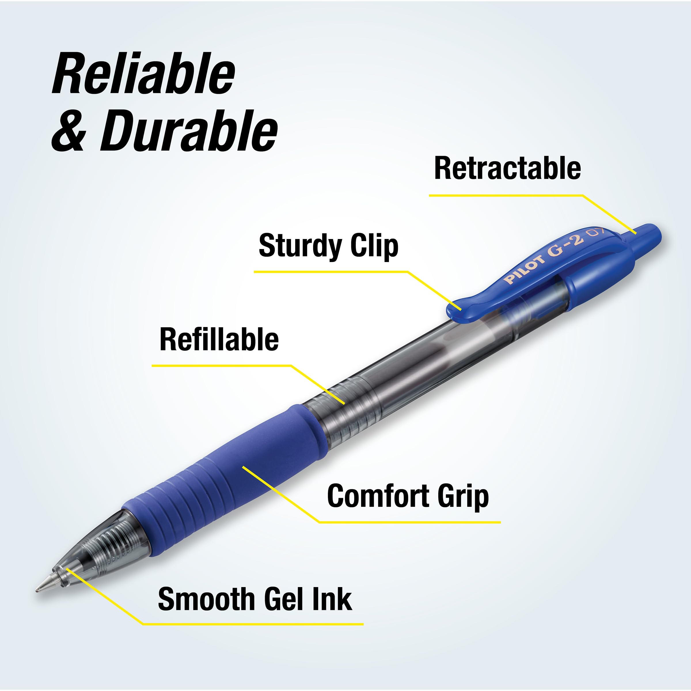 Pilot, G2 Premium - Penna a sfera gel, punta fine 0,7 mm, colori assortiti, confezione da 36