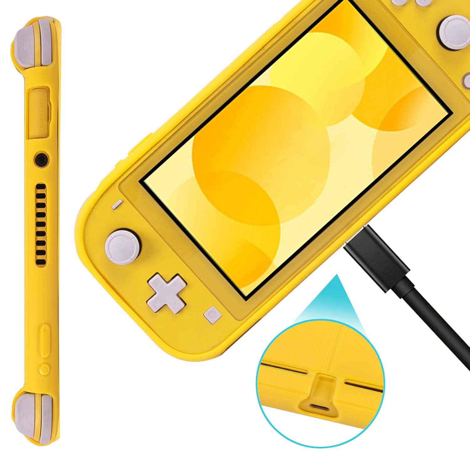 スイッチライトイエロー　スイッチライトカバー Amazon | switch liteカバー スイッチライト ケース TPU素材