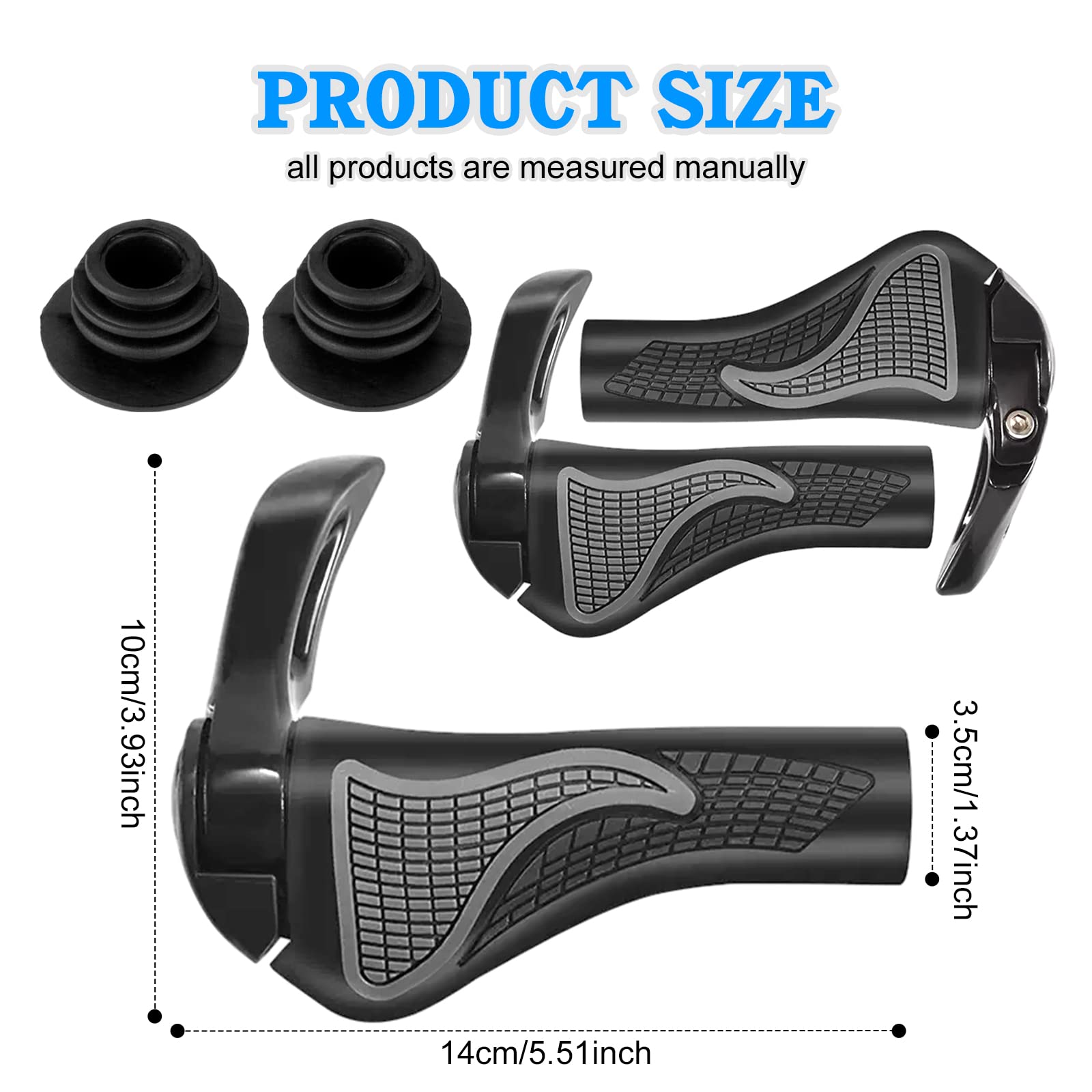 Impugnature Bici A Corno - Alluminio E TPR, Antiscivolo, Per MTB, Trekking, E-bike - Foto 9