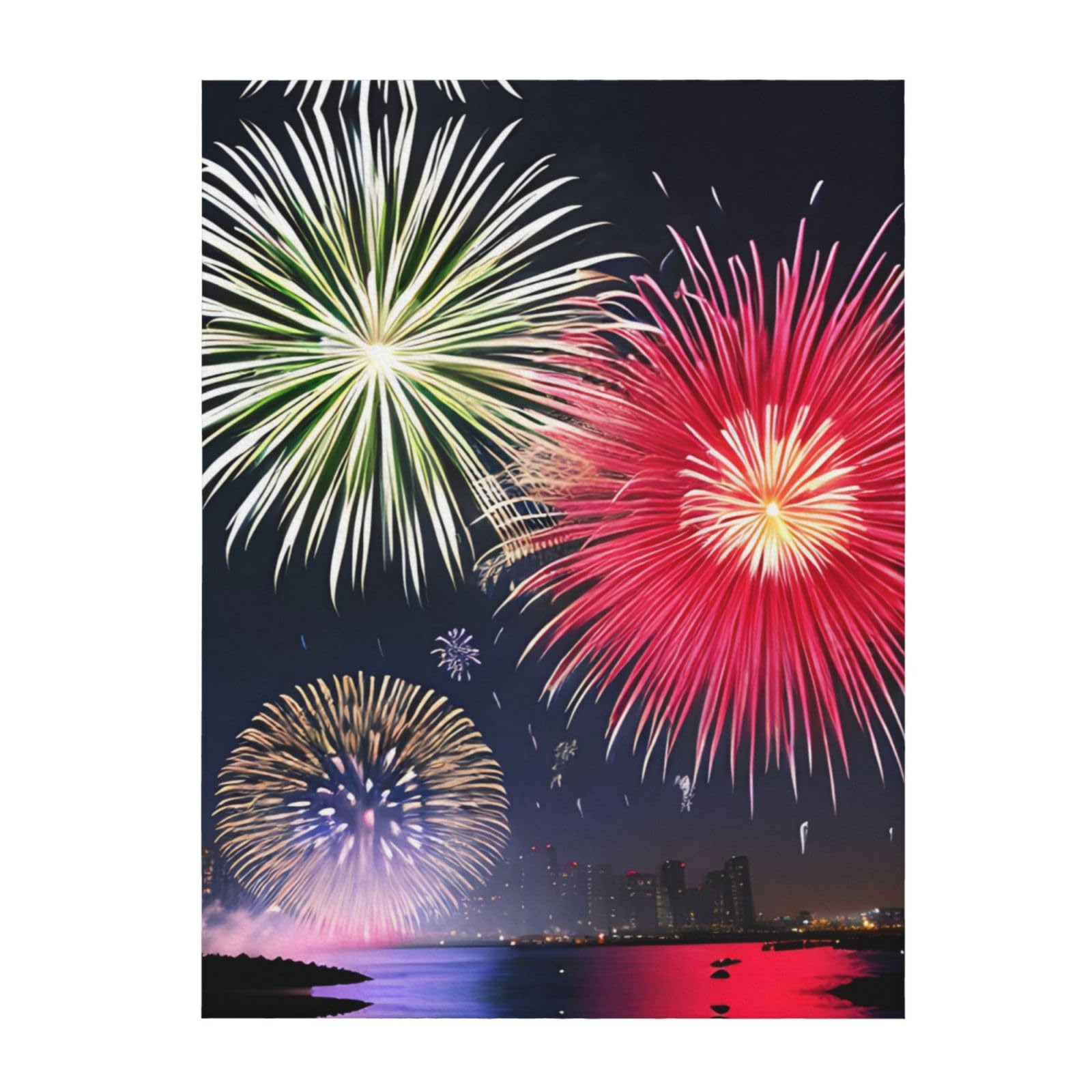 Couverture douce feux d'artifice pour vos soirées cocooning et lecture au salon