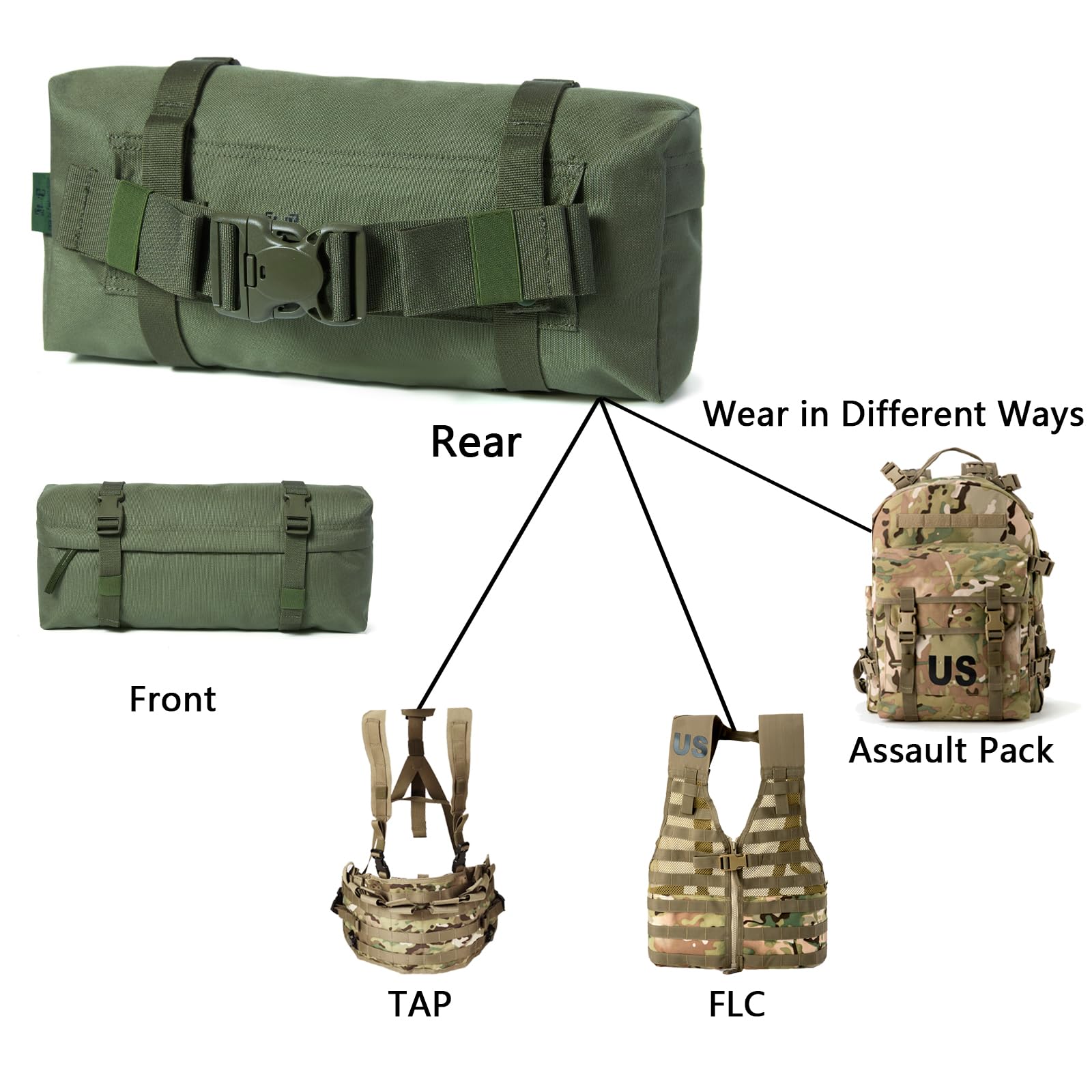 Amazon.com: MT Military MOLLE 2 Large Rucksack with Frame, Army