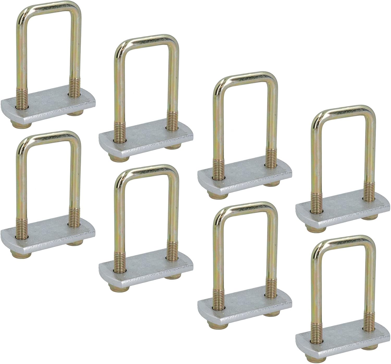 8 Pack M10 40mm x 88mm U-Bolt N-Bolt with Plates & Nuts HIGH TENSILE