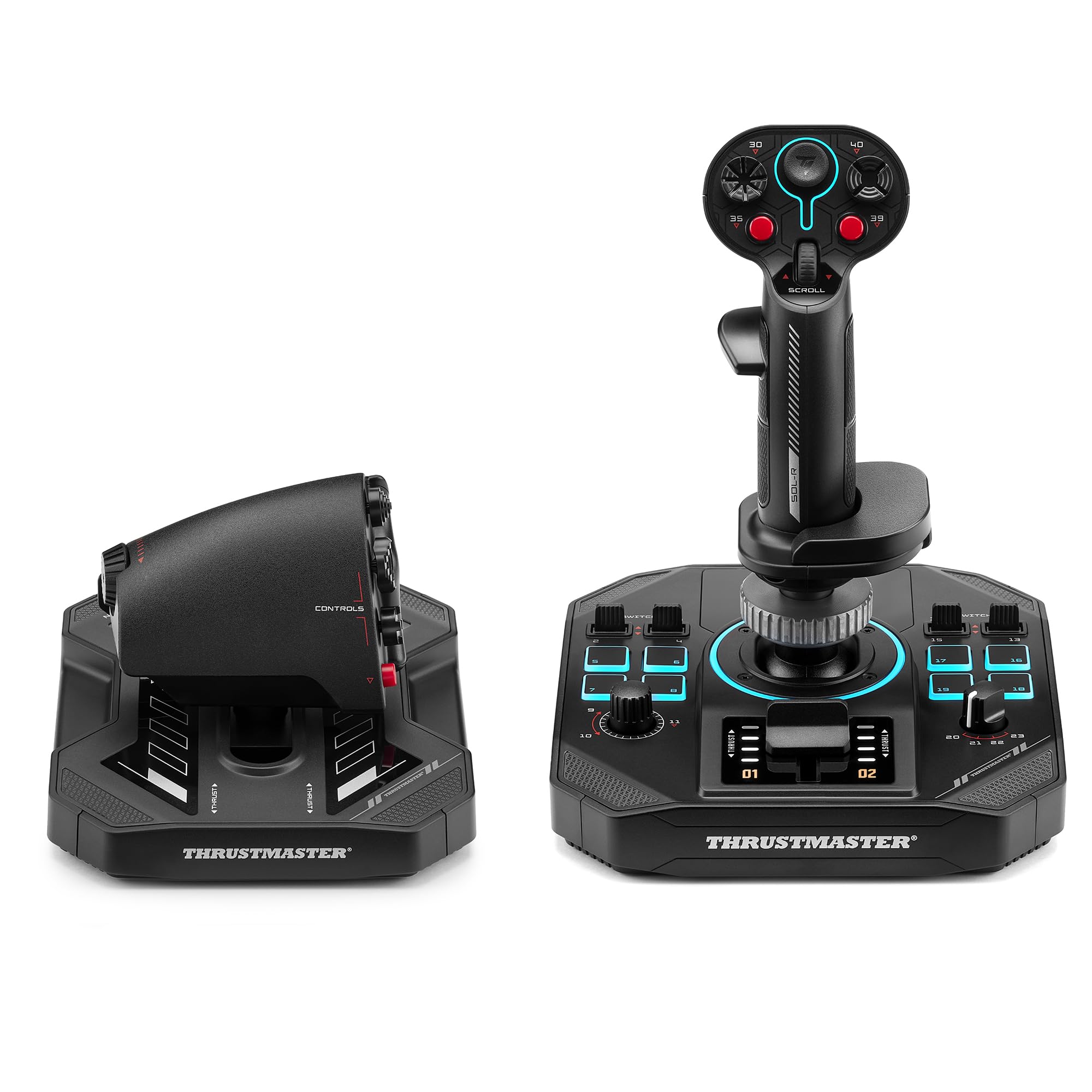 Thrustmaster Sol-R 4 HOTAS Nero USB Joystick + leva di controllo del motore Analogico/Digitale PC (2960945)