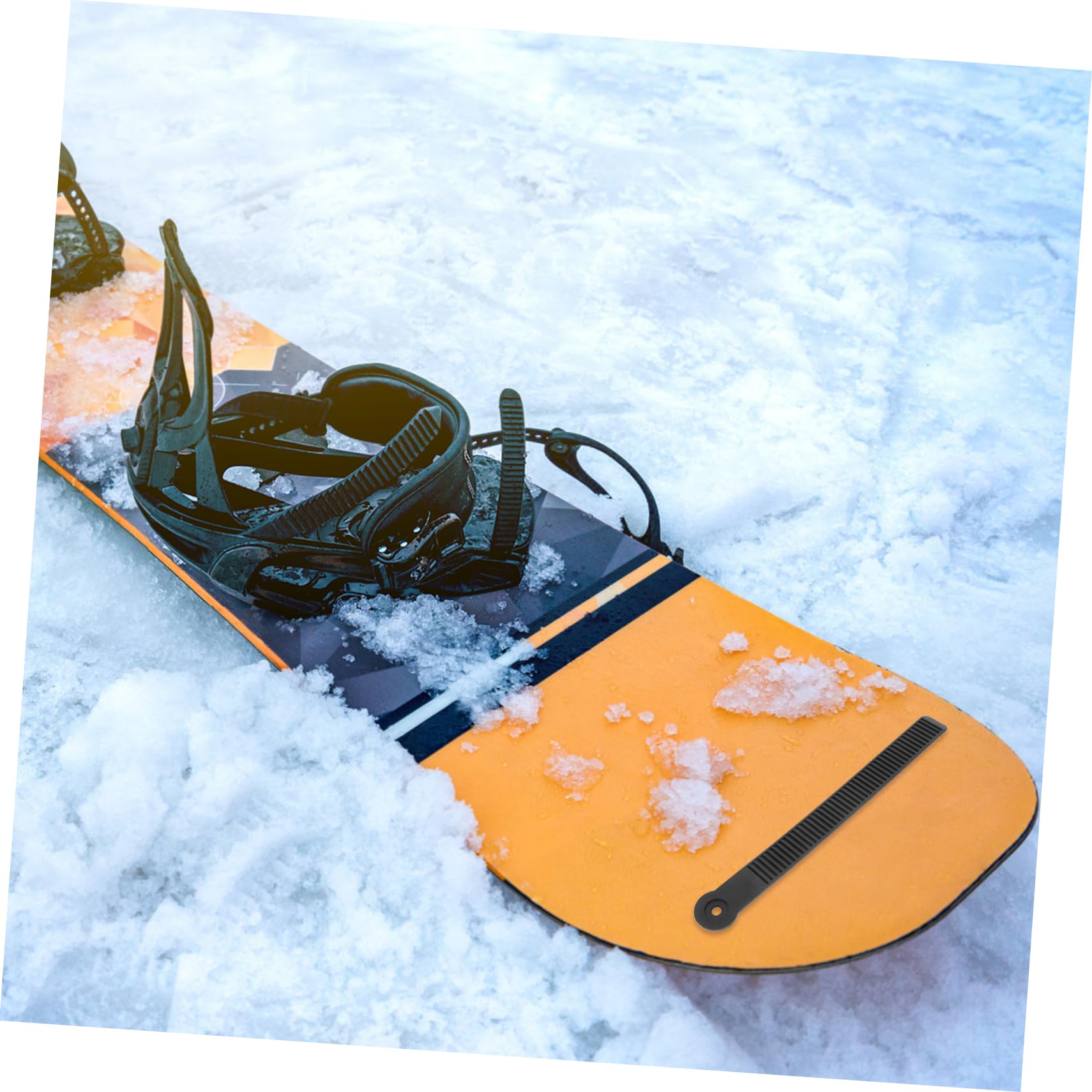 KICHOUSE Cinghie di Fissaggio Regolabili per Snowboard e Pattini EVA Nere ad Alte Prestazioni, Foratura e Bullone Incluso, per Sci Alpino e Pattinaggio in Palestra