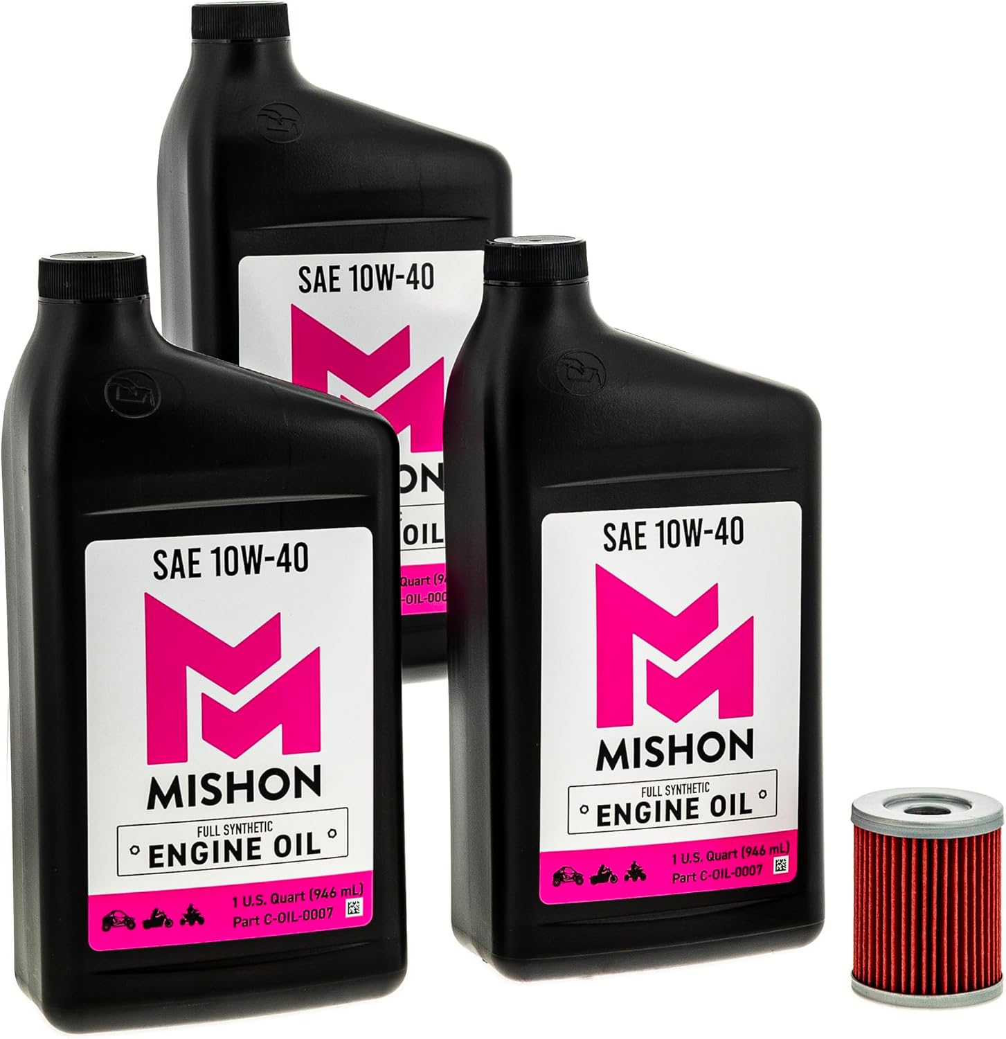 MISHON Engine Oil Change Kit for Suzuki QuadRunner Ozark KingQuad 250 QuadSport Z250 Burgman 400