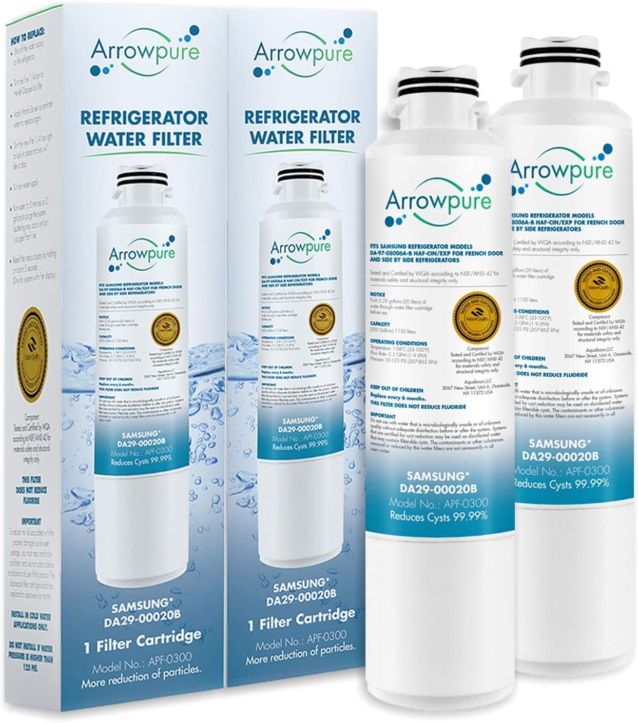 Arrowpure Fits DA2900020B Samsung Refrigerator Water
