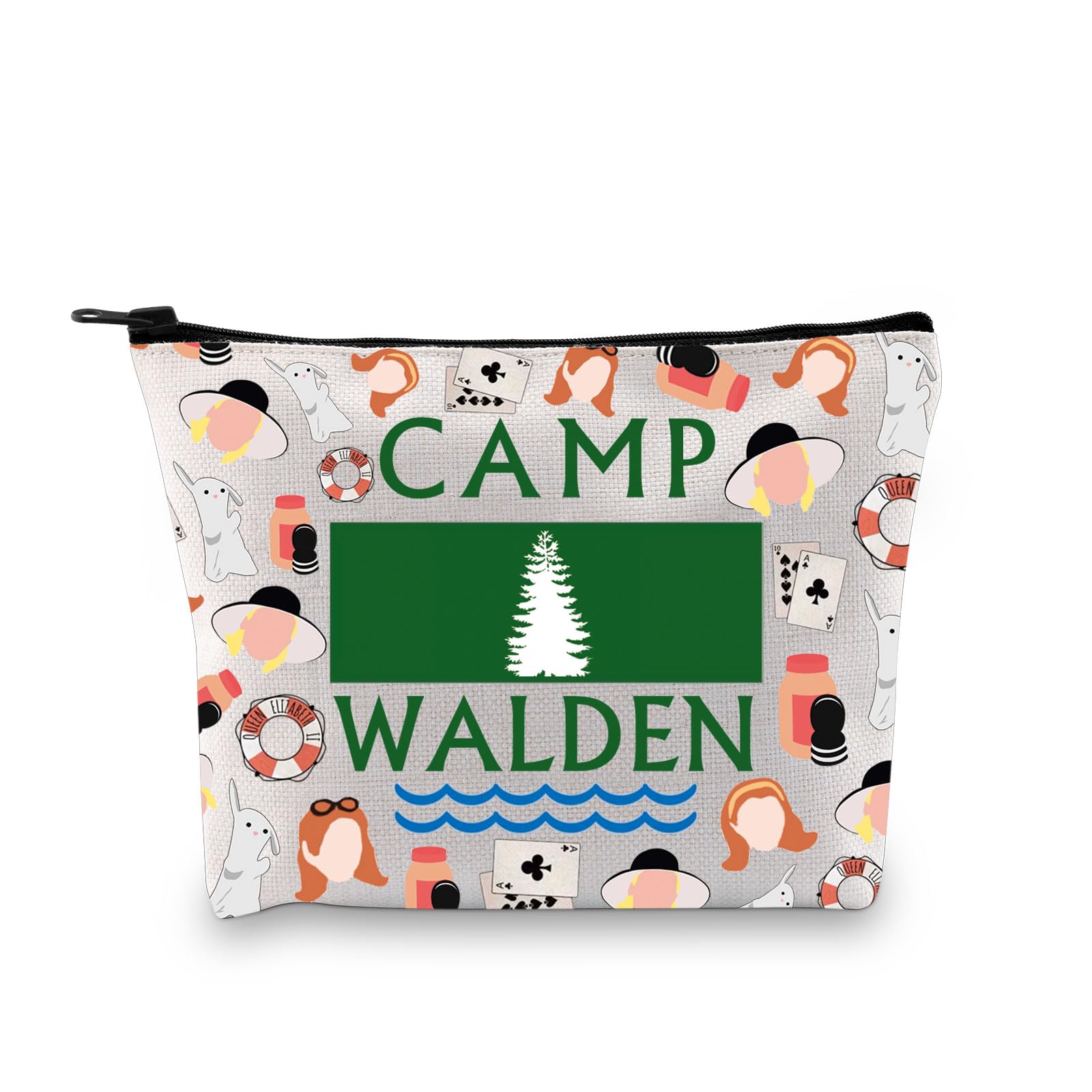 XYANFA Camp Makeup Bag Summer Camp Girls Gift Outdoor Camping Gift Movie Inspired Gift 90s Zipper Pouch Bag