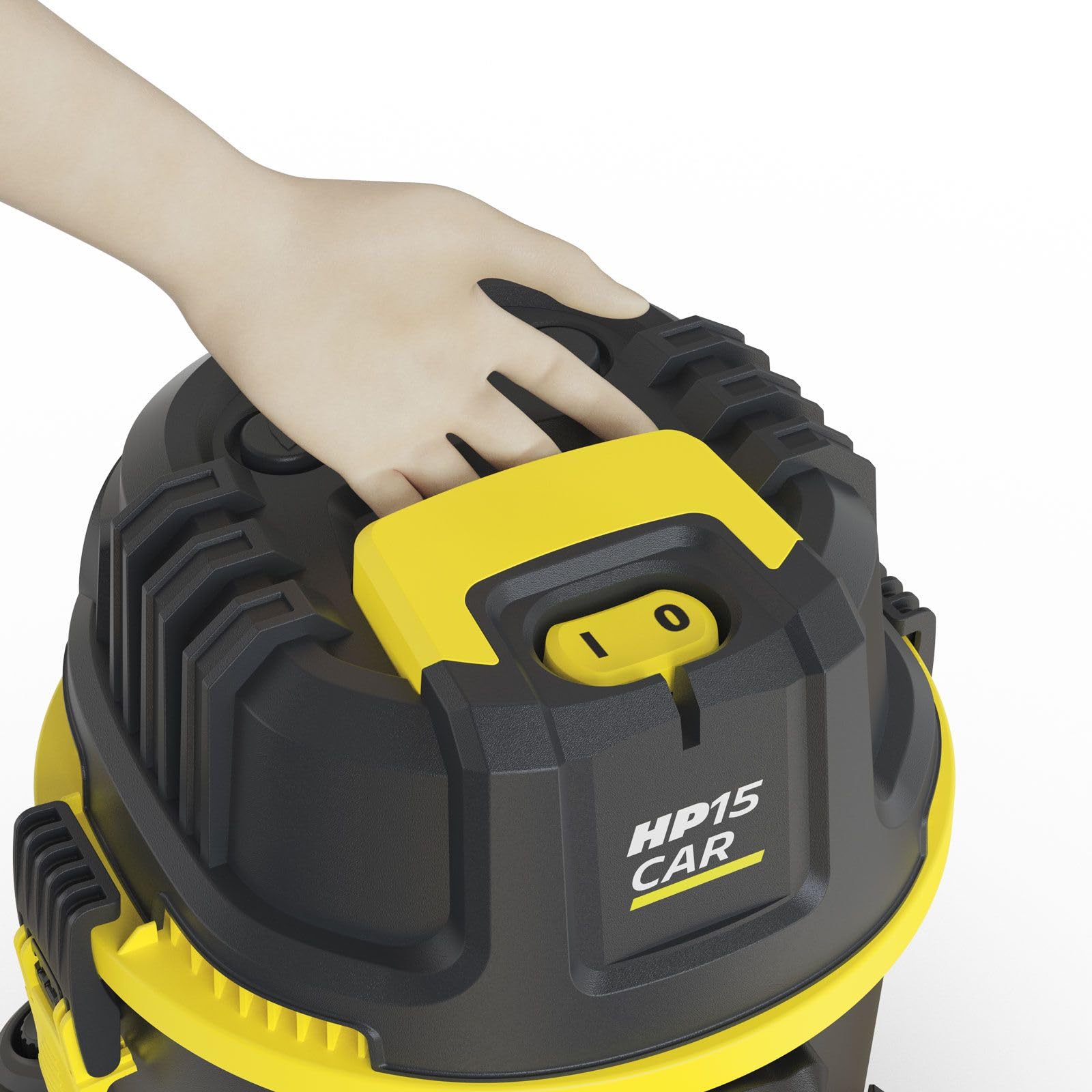 Michelin HP15 CAR Aspirapolvere Auto 15L 1200W - Secco Umido - Soffiaggio - Pulizia Filtro - Ruote Pivotanti - Kit Accessori Incluso