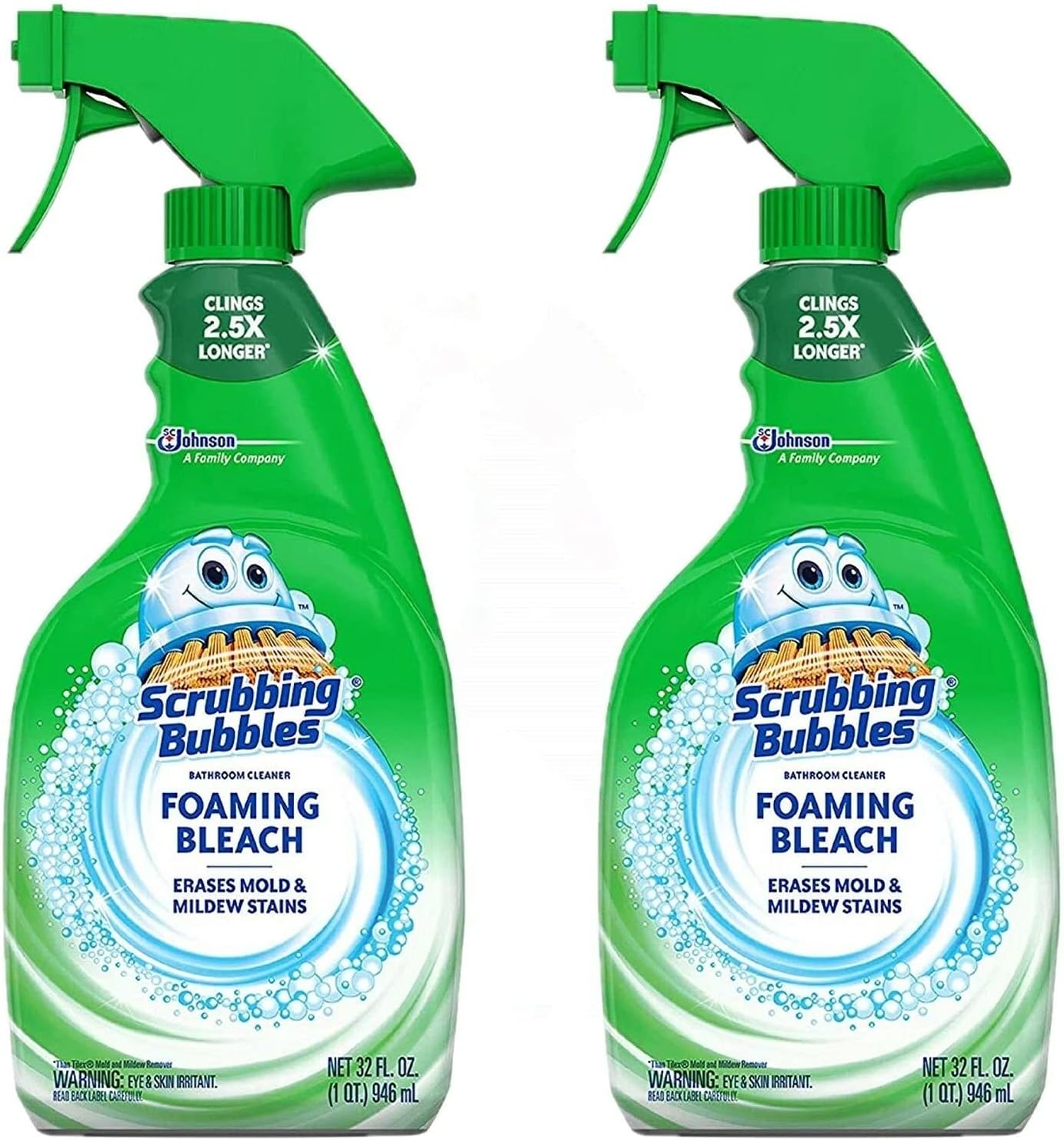 Amazon.com: Scrubbing Bubbles Foaming Bathroom Cleaner with Bleach - 32 Fl oz - 2 pk