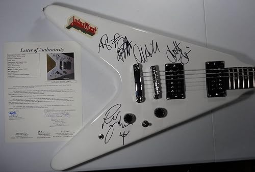 Signed Judas Priest Autographed Guitar Certified Jsa Loa # Z59470