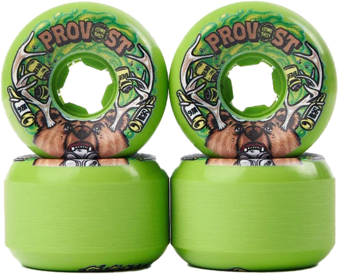 56mm Collin Provost Beer Vomit Mini 97a Slime Balls Skateboard Wheels