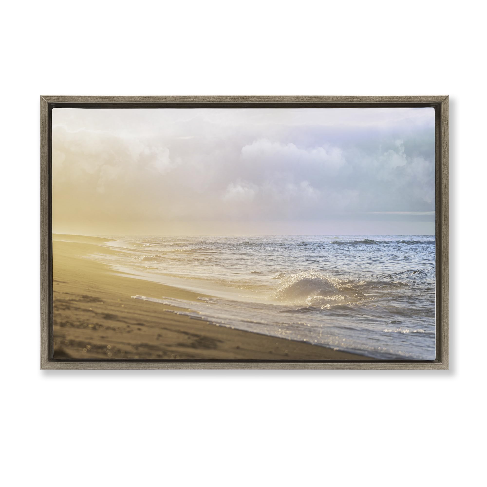 Gentle Seaside Breeze Coastal, 20 x 30 Inch Canvas in Floater Frame
