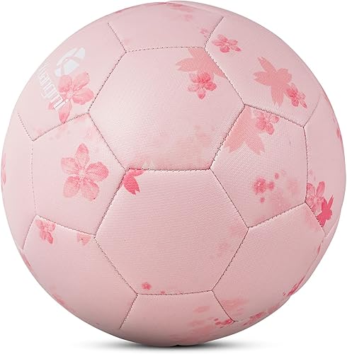 Miniatura 7 de Kuangmi Balón de fútbol, pelota de partido de tamaño oficial 5, jugadores de fútbol para jóvenes, adolescentes y adultos, entrenamiento deportivo al