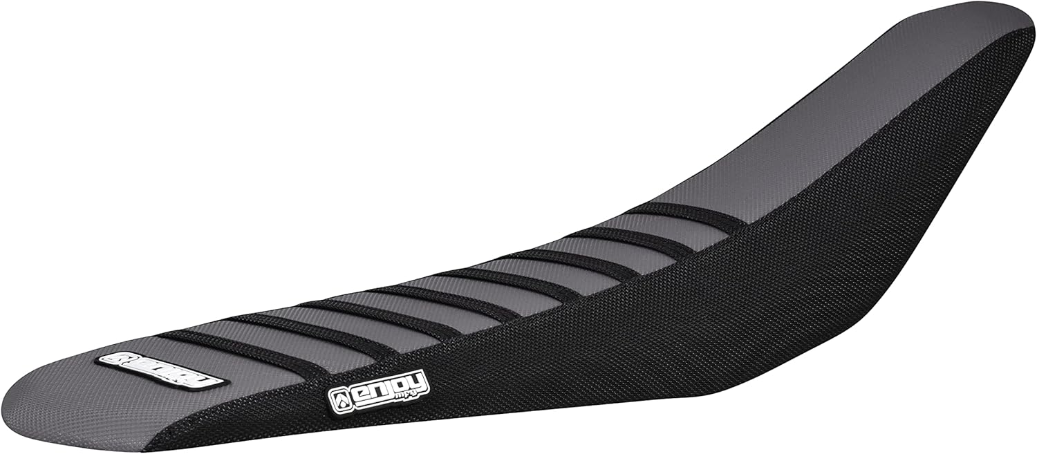 Enjoy Mfg Seat Cover - Compatible with The Sur Ron Ultra Bee - Surron Ultra Bee Sur-Ron Ultra Bee - #388 (Black Sides/Grey TOP/Black Ribs)
