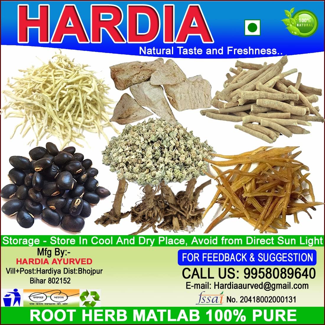 ashwagandha safed musli shatavari vidharikand akarkara gokhru kaunch beej 350gm combo pack 50gm each herb