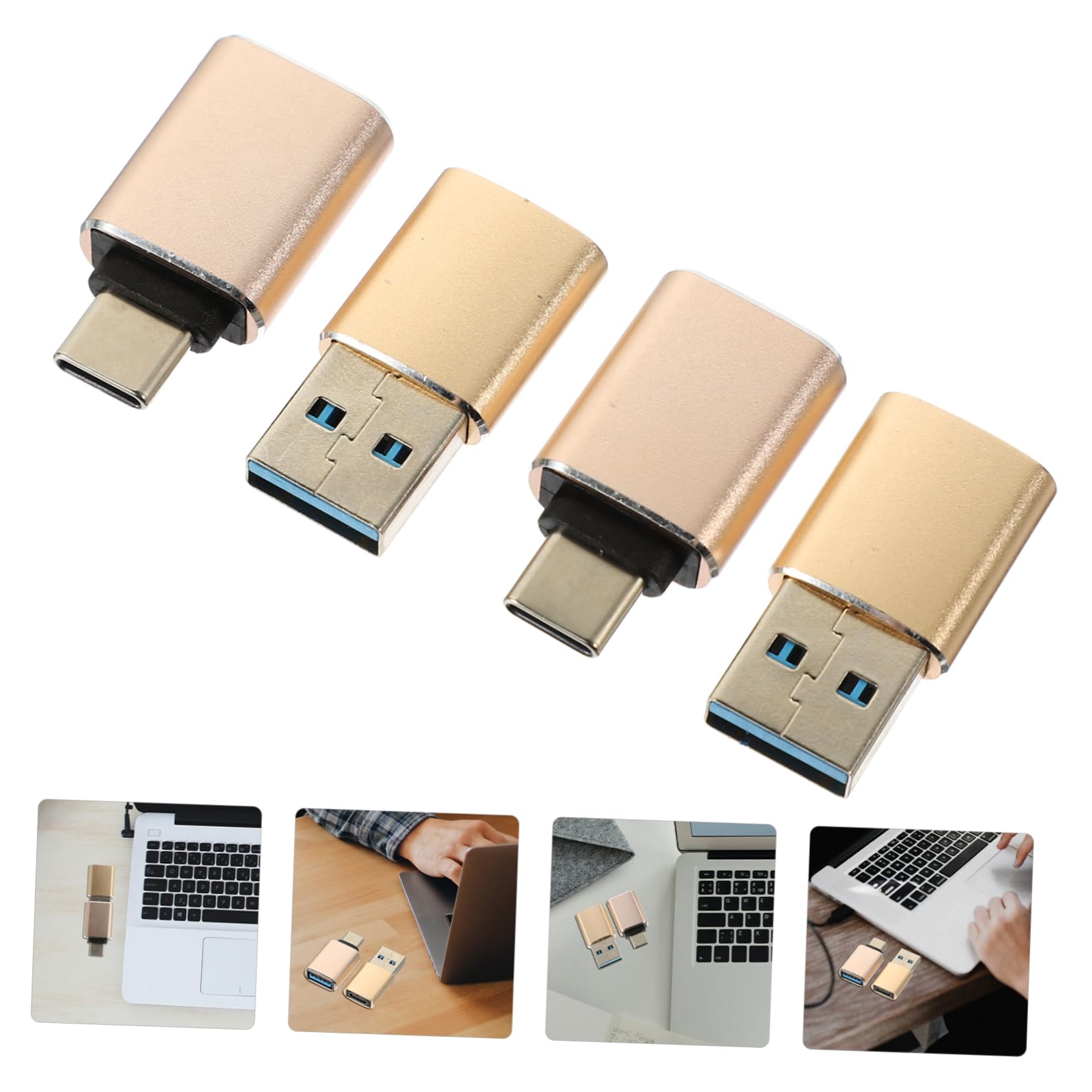 BESTonZON 20pezzi Adattatore Usb-c Usb Compatibile Dispositivi Otg Design e Portatile Per Laptop e Lettori Schede