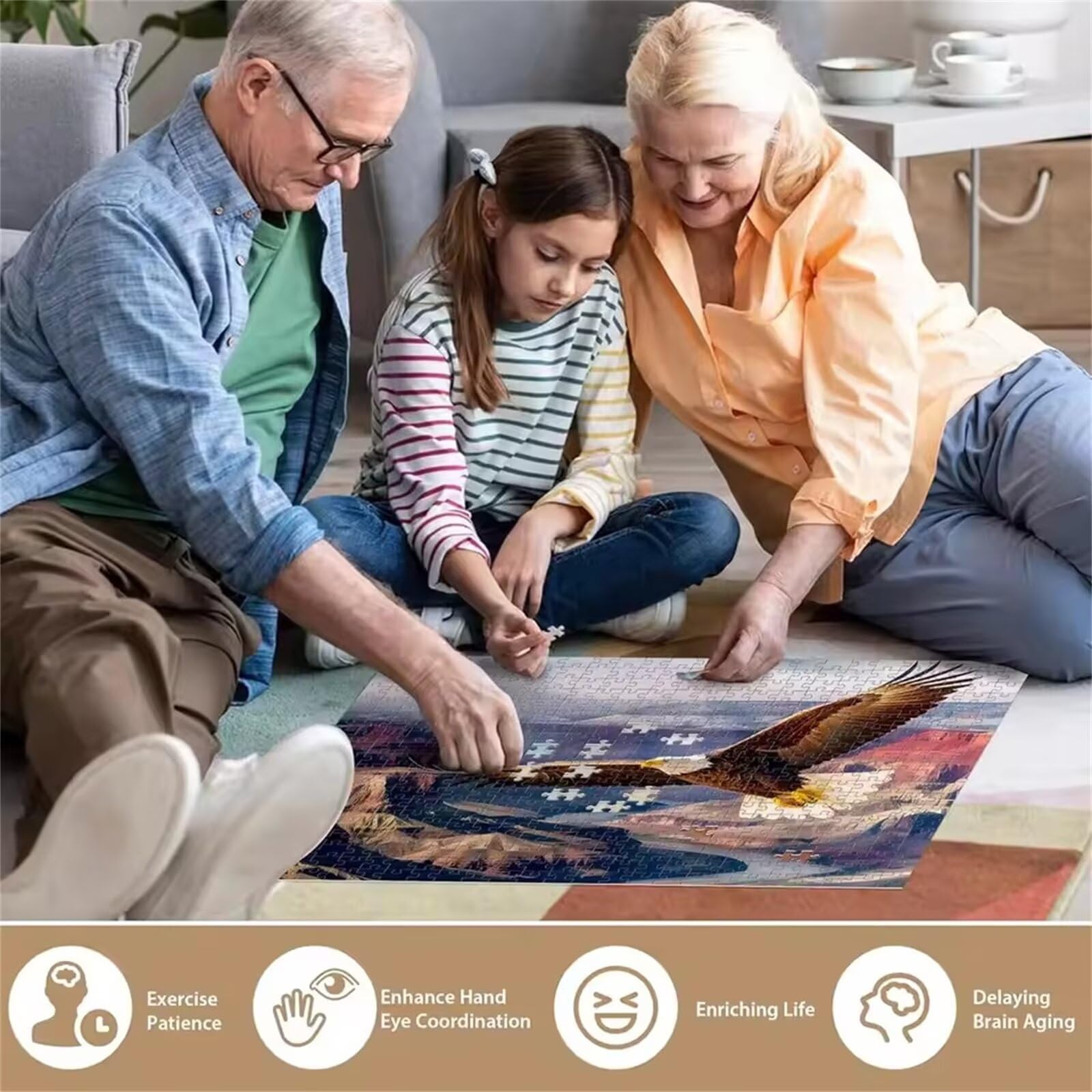 Puzzle 1000 Teile Erwachsene, EIN Herausforderndes Rätsel, Puzzlespiele für Die Ganze Familie, 1000 Puzzle Geschenke für Frauen und Männer, Thema:Bunte Bücher Bücherregal