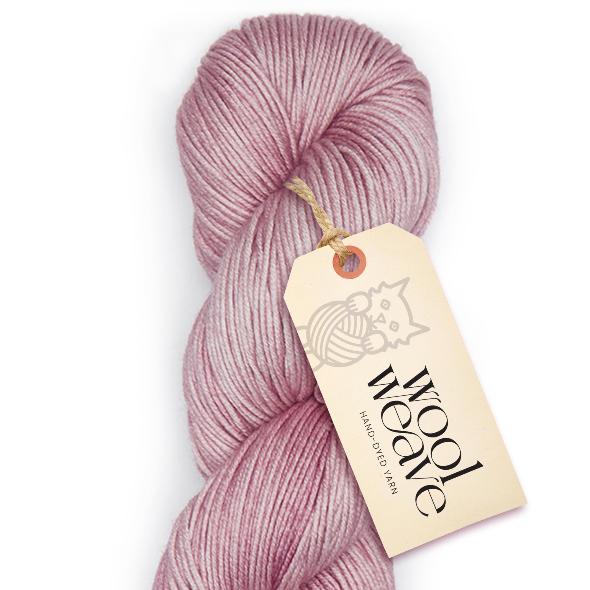 Superwash Merino Wool Yarn for Knitting & Crocheting - Premium Hand Dyed, 100gr, 240 Yards Dk Weight - Luxurious, Soft & Durable Pink Yarn