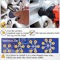 Vista 5 de 24 tuercas hexagonales M14x1.5 de 3/4 pulgadas de 0.748 in de longitud, tuerca de rueda cromada estilo fábrica para Silverado Avalanche Suburban