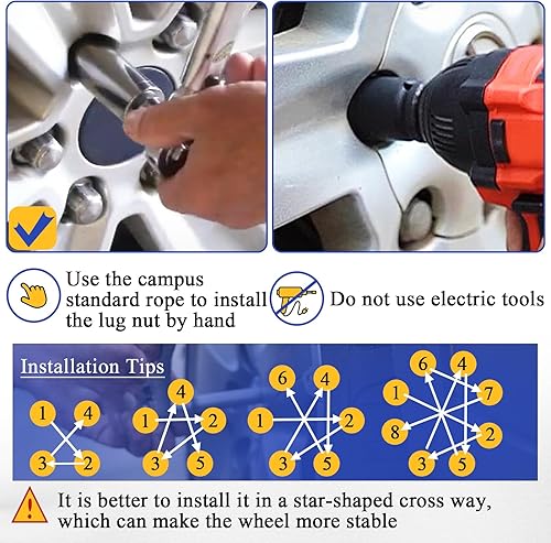 Miniatura 5 de 24 tuercas hexagonales M14x1.5 de 34 pulgadas de 0.748 in de longitud, tuerca de rueda cromada estilo fábrica para Silverado Avalanche Suburban