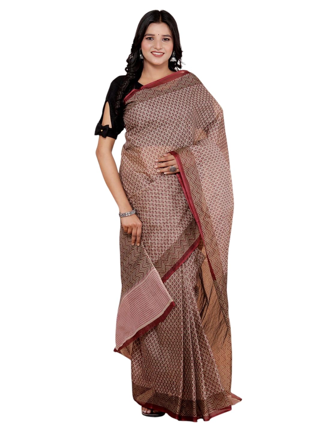 Pure Cotton Saree Printed Without Blouse Piece-image-14