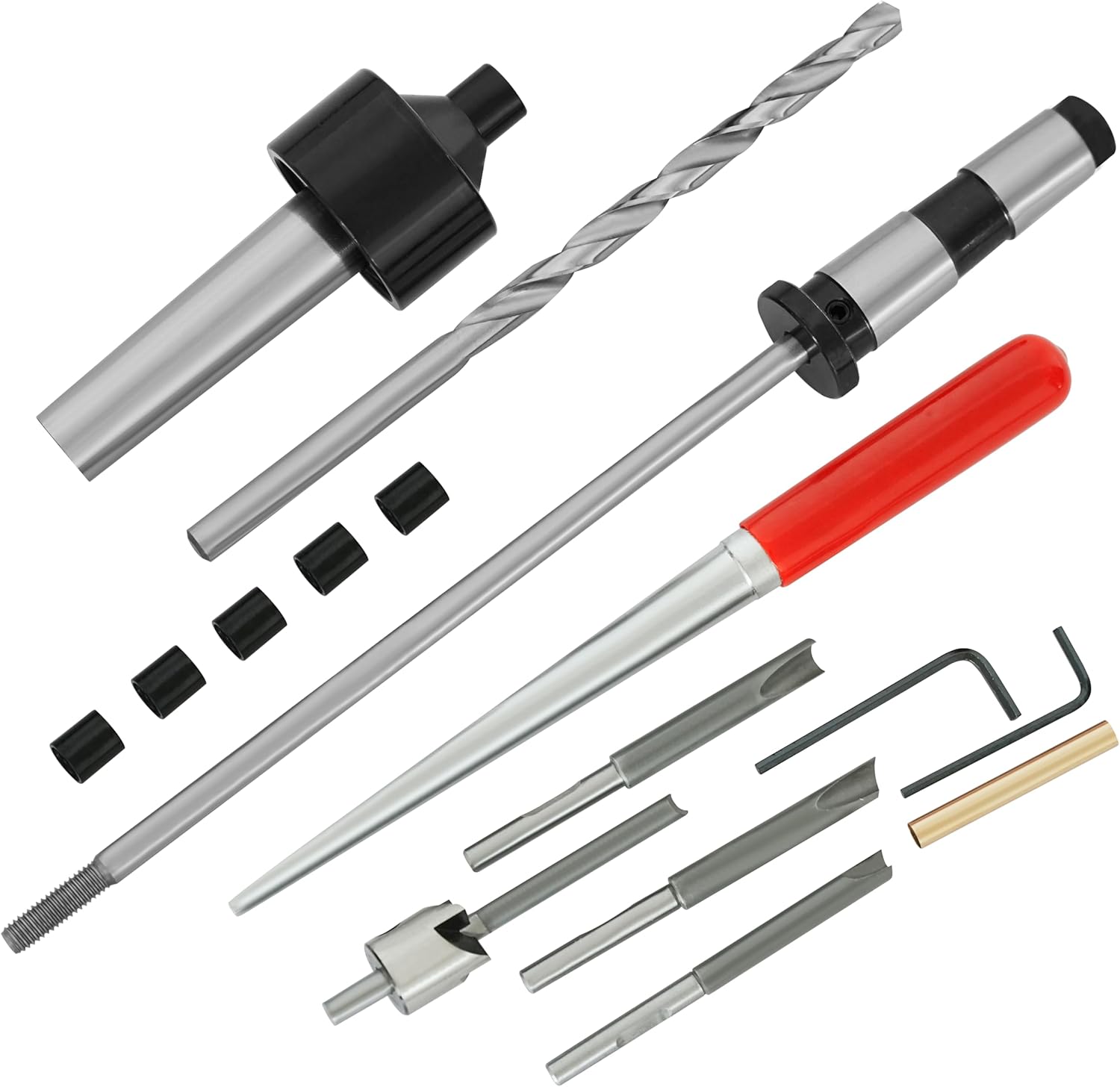 Pen Making Tools Set: Pen Mandrel Saver, 7pc Universal Barrel Trimming System, Pen Tube Insertion Tool for Woodturning Lathes