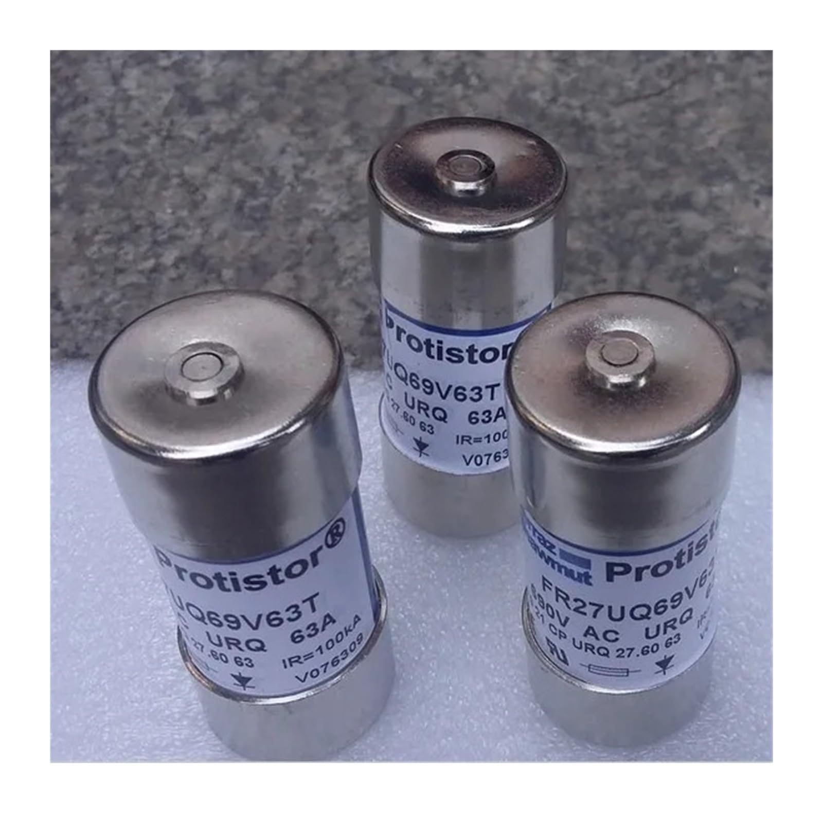 Fusibles FR27UQ69V63T 690Vac avec corps céramique haute résistance thermique 27x60mm
