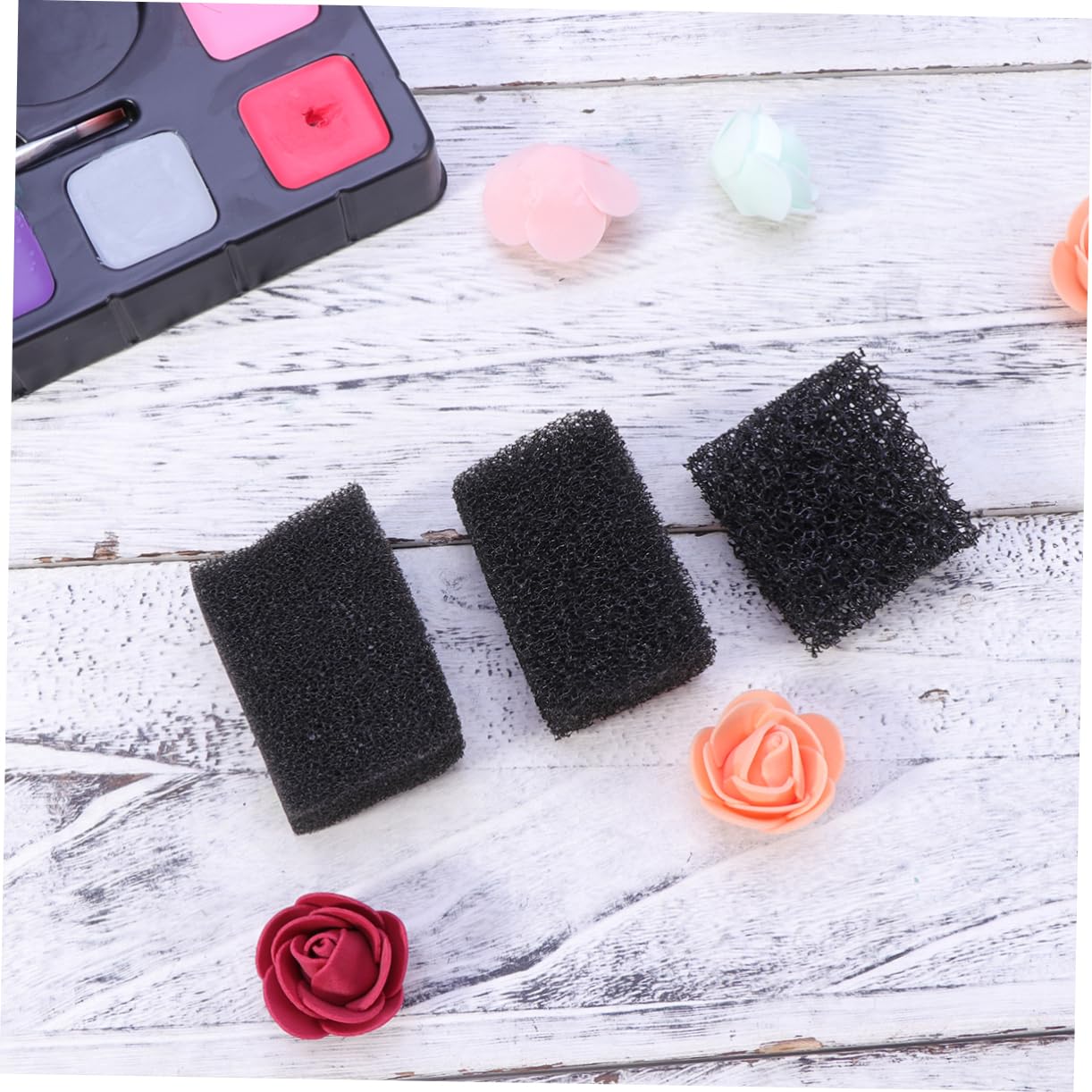FOMIYES 9 Piezas Esponjas Punteadas Negras Esponja De Maquillaje De Efectos Especiales Maquillaje De Sangre Cepillo De Esponja Esponjas Maquillaje Cara Paquete Bolso