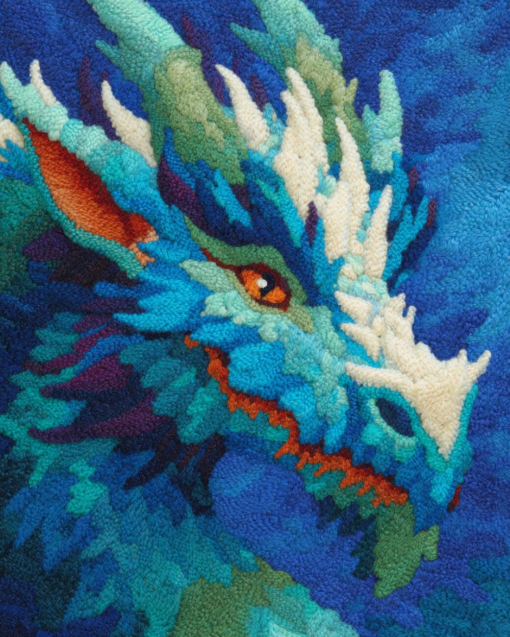 AMBATTERY Large Rug Making Kit Anime Dragon 85x115cm
