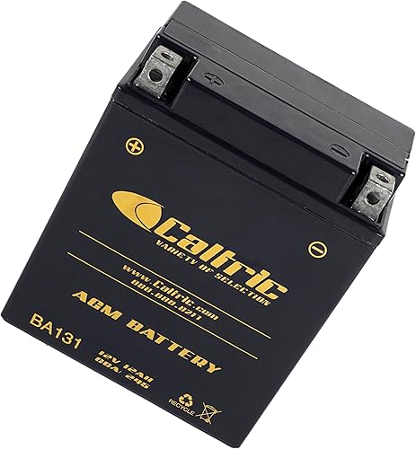 Miniatura 7 de Caltric Agm - Batería compatible con Yamaha Timberwolf 250 Yfb250Fw 4Wd 1994 1995 1996 1997-2000