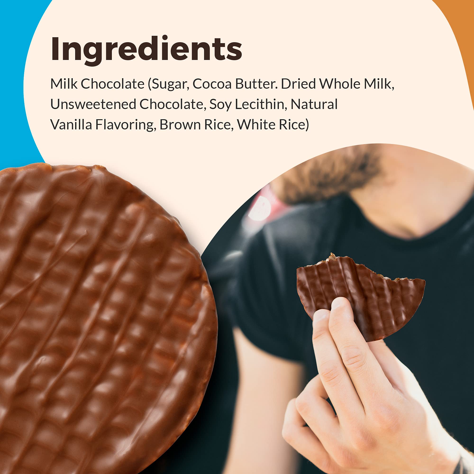 LIEBERS Milk Chocolate Rice Cakes, Snack Pack, Gift Pack