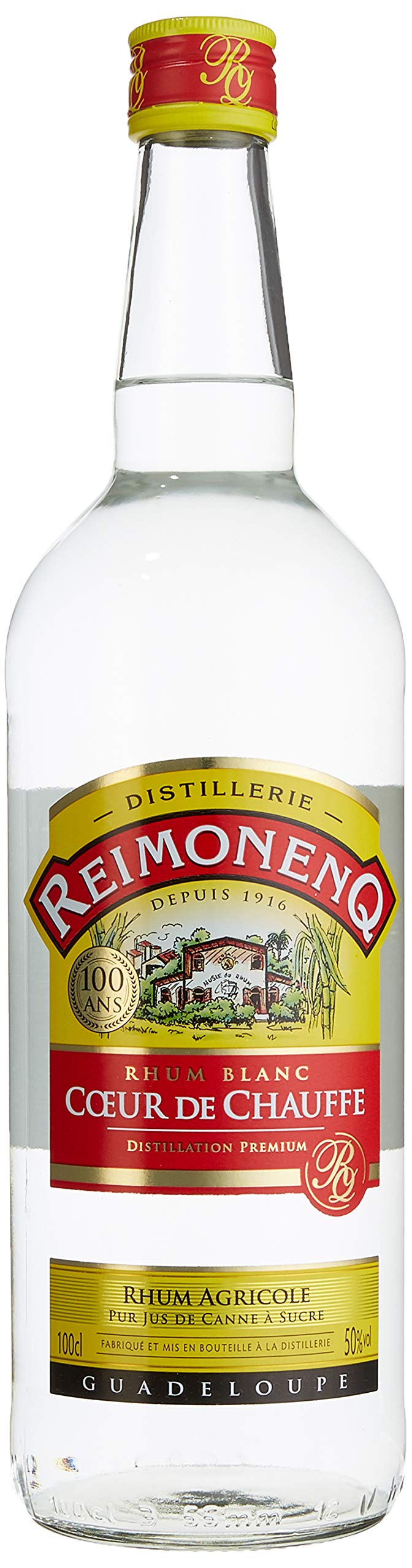 Reimonenq I Coeur de Chauffe Rum I 1 Liter Flasche I 50,00% Volume I Rhum Blanc Agricole Guadeloupe
