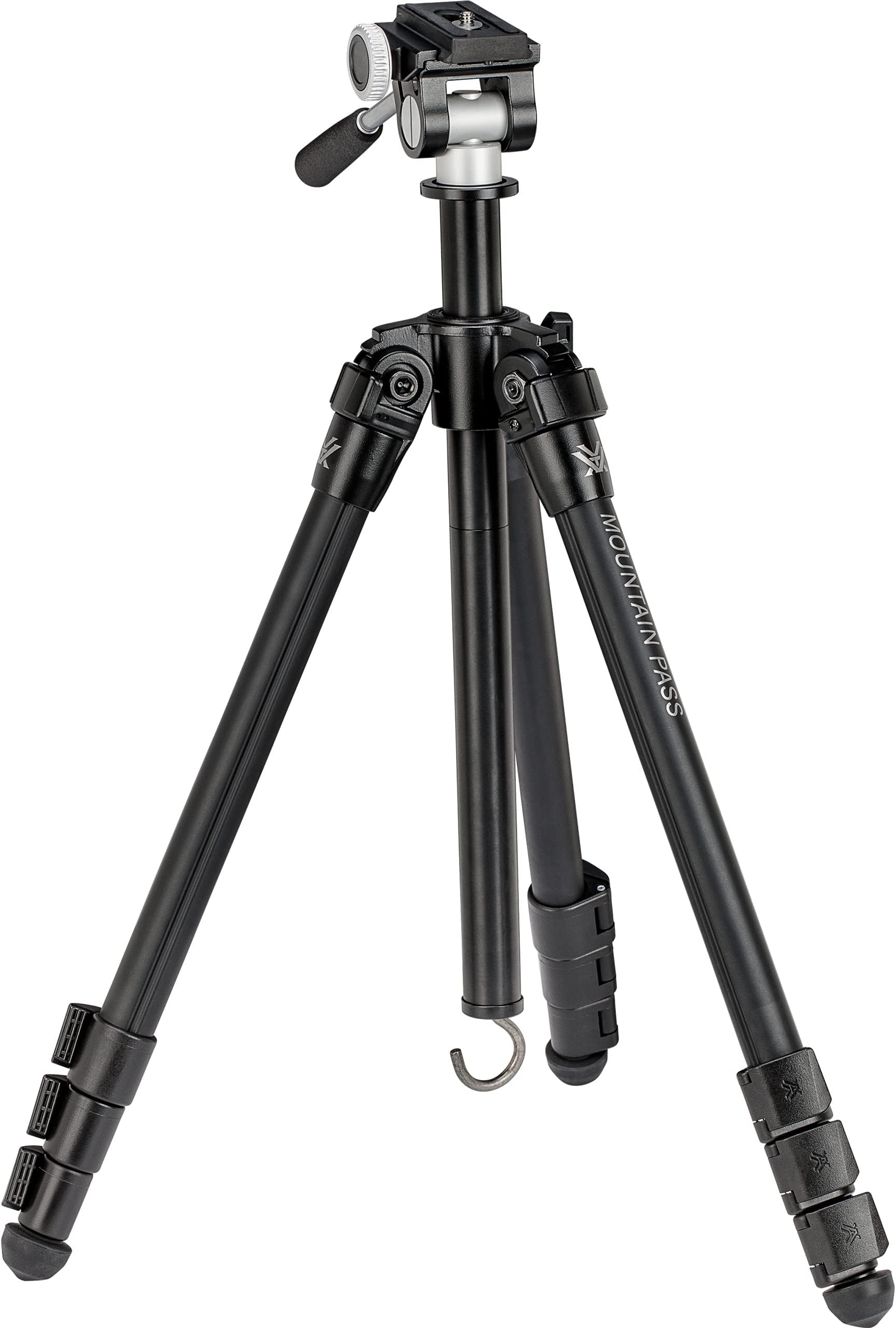 Optics Mountain Pass Tripod Kit - 2-Way Pan Head, 22 lb Max Load, Arca-Swiss Head Mount - Unlimited, Unconditional Warranty