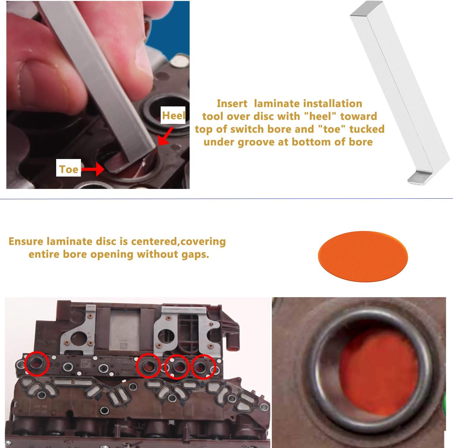 124740-TL30 Pressure Switch Installation Tool Kit Works with F/124740-30K, Fits for GM Transmissions 6L45 6L50 6L80 6L90 & 1st Gen 6T70 6T75