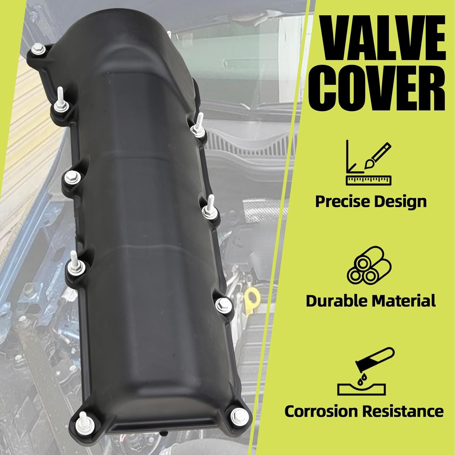 Valve Cover Set Compatible with Dodge Ram 1500 Durango Dakota Nitro Jeep Commander Grand Cherokee Liberty 3.7L V6 2002-2012 Replace 53021937AC 53021938AB