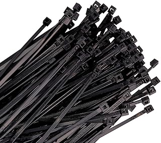 K Tool International KTI-78070 Heavy Duty 7" -Wire -Ties, Black, 100 Pack, 50 lbs Tensile Strength KTI78070