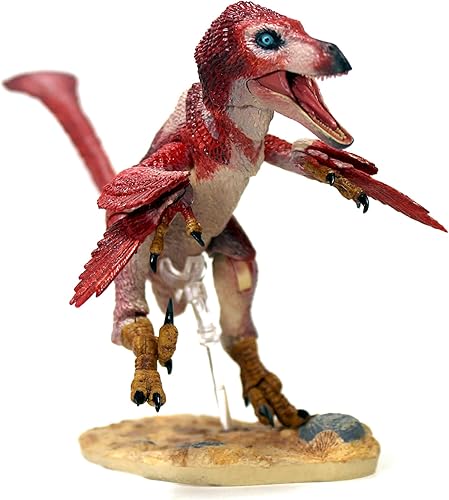Miniatura 3 de Velociraptor Osmolskae - Figura de acción de dinosaurio a escala 16, miniatura articulada coleccionable de 12 pulgadas, pintada a mano