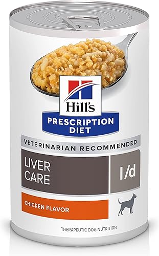 Miniatura 1 de Hill's Prescription Diet ld Liver Care - Alimento húmedo para perros, dieta veterinaria, latas de 13 onzas, paquete de 12