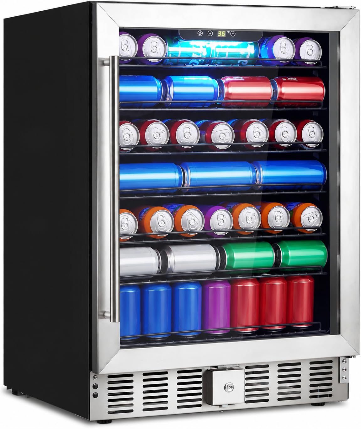 Takywep bkt-QwUEldVRH2-6X4J1o 5.1 cu ft Beverage Cooler Stainless Steel