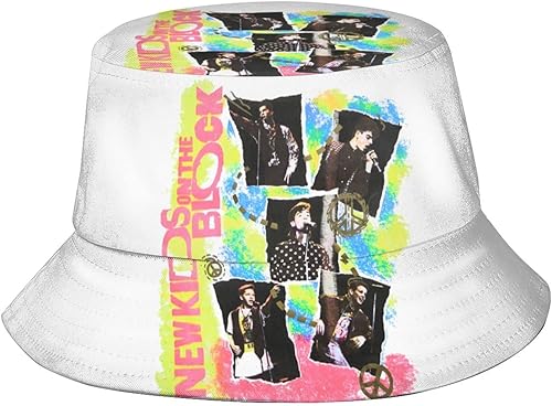 New-Kids On The-Block Summer Breathable Bucket Hat Fisherman Hat Unisex