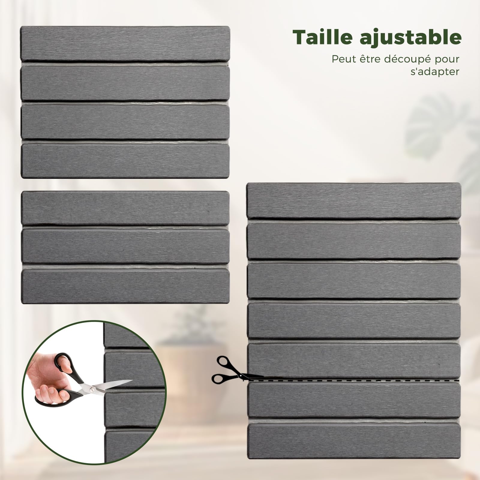 Tapis Égouttoir Vaisselle, Tapis Absorbant Vaisselle Très Absorbant Séchage Rapide Tapis Égouttoir de Diatomées et Tapis Évier Cuisine Égouttoir (Gris Foncé, 40 x 30 cm)