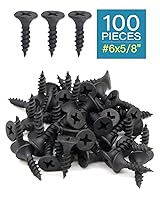 Vista 2 de IMScrews Tornillos Phillips de cabeza plana #6 x 5/8 pulgadas para paneles de yeso de rosca fina, tornillo de madera de punta afilada, acero al