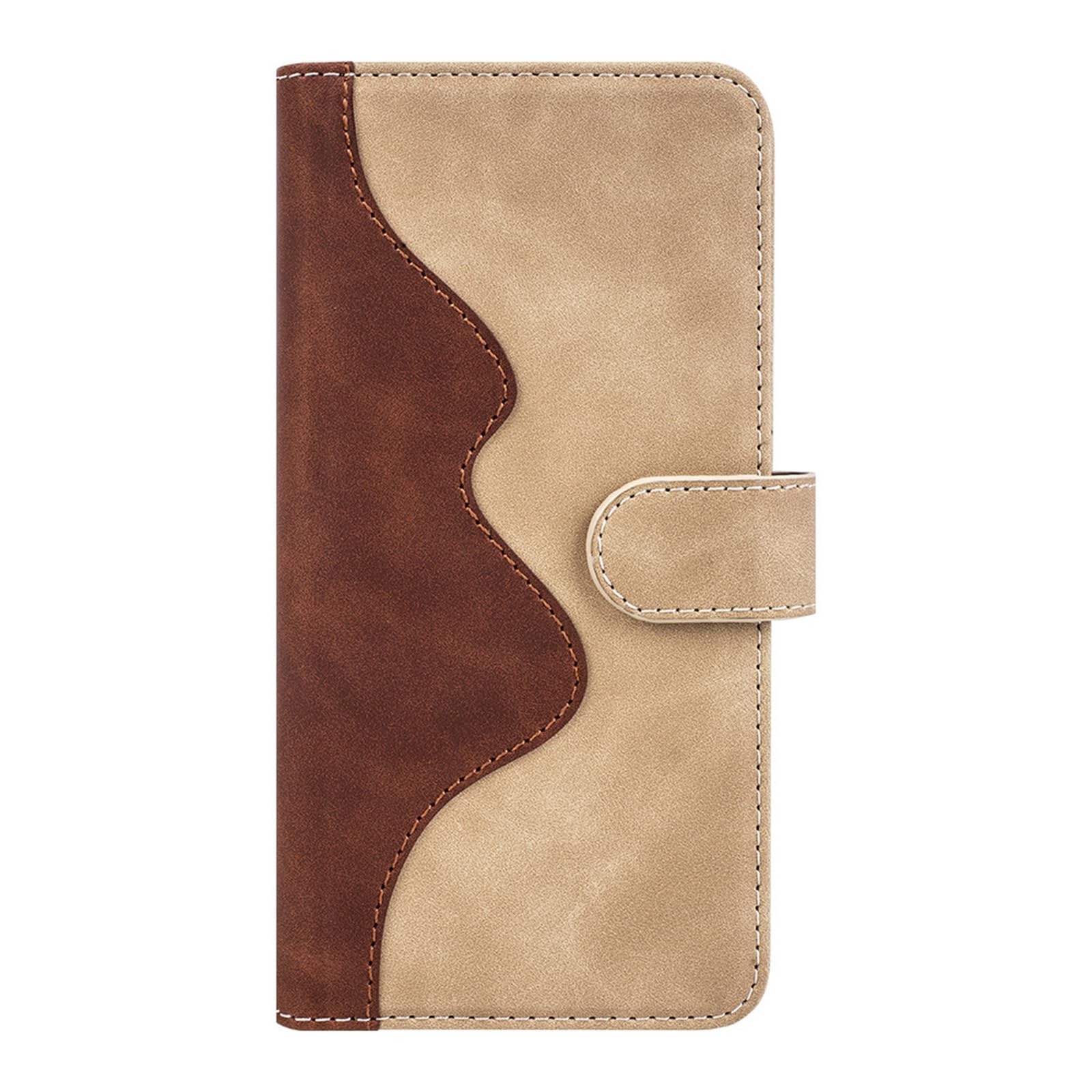 Skórzane etui do iPhone 15 Pro Max/15 Pro/15 Plus/15, magnetyczne etui z klapką, folio portfel, etui na telefon z 3 przegródkami na karty, etui ochronne przed upadkiem, brązowe, 15ProMax